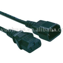 Power cord with Inlet outlet IEC60320 C13 C14 C5 c19